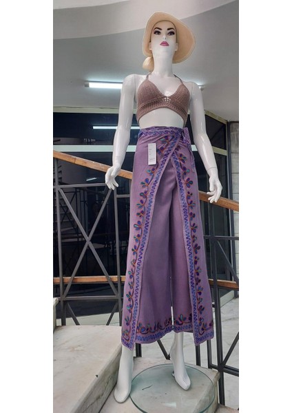 Otantik Nakış İşlemeli Harem Şalvar Bulmaca Pantolon(104 CM)