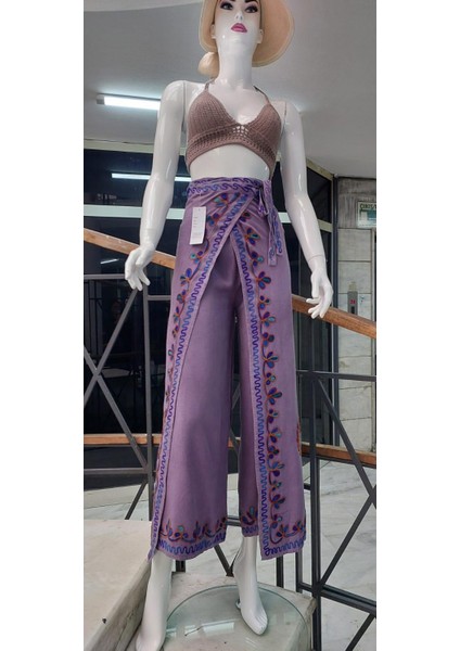 Otantik Nakış İşlemeli Harem Şalvar Bulmaca Pantolon(104 CM)