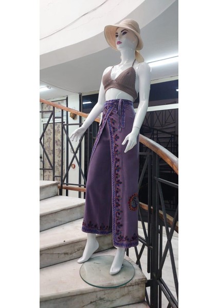 Otantik Nakış İşlemeli Harem Şalvar Bulmaca Pantolon(104 CM)