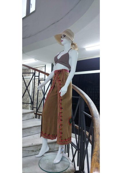 Otantik Nakış İşlemeli Harem Şalvar Bulmaca Pantolon(104 CM)