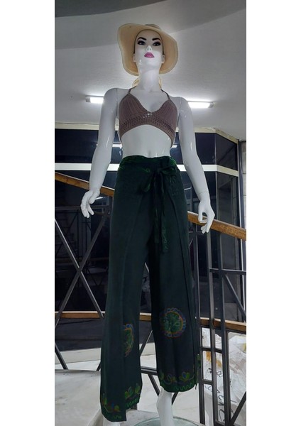 Otantik Nakış İşlemeli Harem Şalvar Bulmaca Pantolon(100 CM)