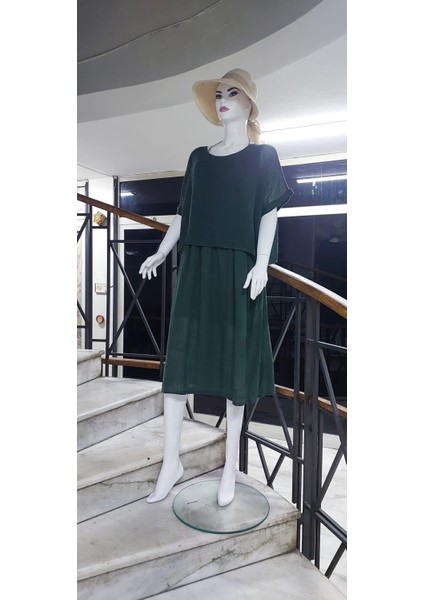 Italyan Müslin Keteni Üstü File Bluzlu Astarlı Tek Parça Elbise indirimleri