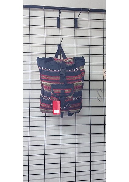 Etnik Desenli Astarlı Dokuma Cepli Sırt Çantası fiyatları