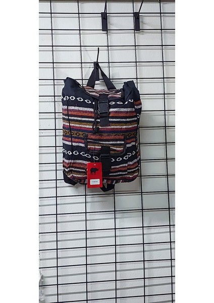 Etnik Desenli Astarlı Dokuma Cepli Sırt Çantası modelleri