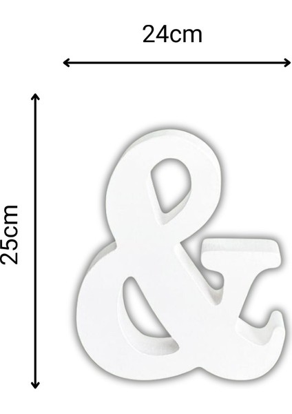 Strafor & Işareti 25 cm
