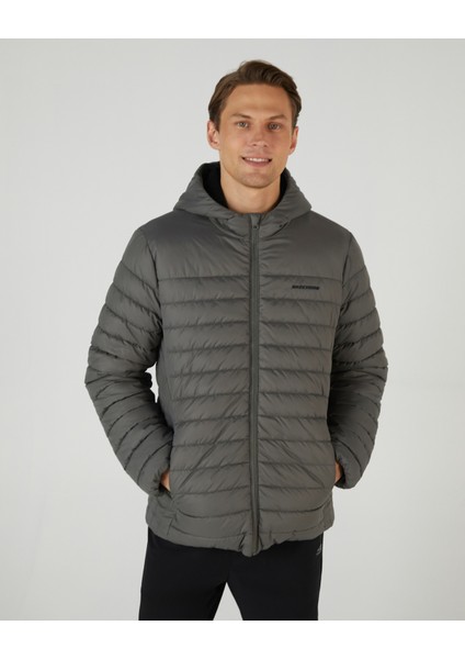 M Outerwear Polar Lining Padded Jacket Erkek Antrasit Mont S242095-003