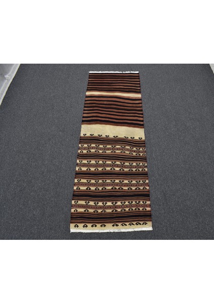 Antika El Dokuma Benzersiz Ince Yağcıbedir Balıkesir Yörük Yün Kilim 5369