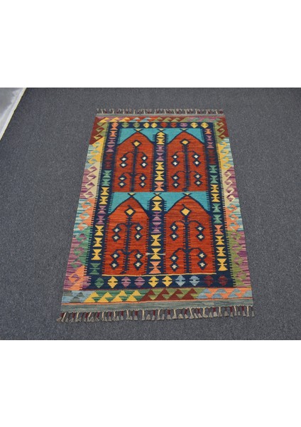 Yeni El Dokuma Çatal Kapılı Kemaliye Horasan Türkmenleri Yün Kilim 5357 fırsatları