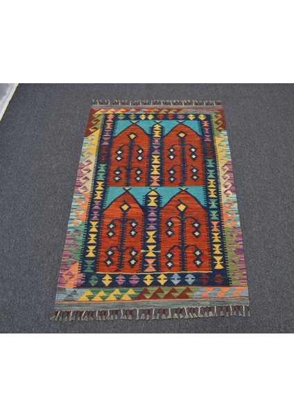 Yeni El Dokuma Çatal Kapılı Kemaliye Horasan Türkmenleri Yün Kilim 5357 indirimleri