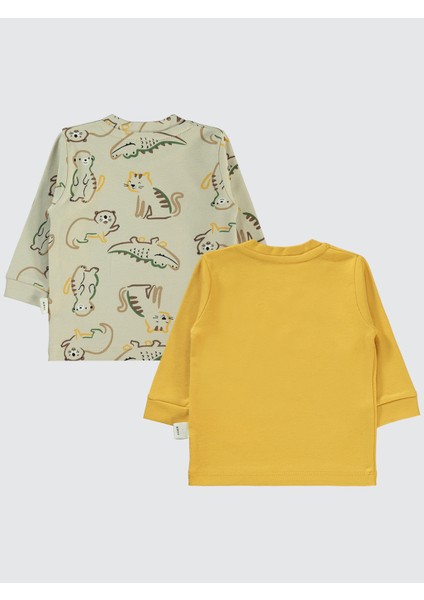 Erkek Bebek 2'li Sweatshirt 6-18 Ay Hardal fiyatları