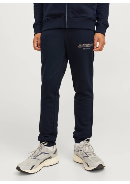 Jack & Jones Lastikli Paça Koyu Lacivert Erkek Eşofman Altı 12267461