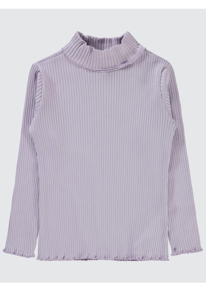 Kız Çocuk Sweatshirt 6-9 Yaş Nazik Lavanta