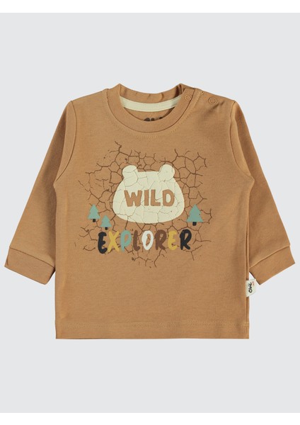 Erkek Bebek 2'li Sweatshirt 6-18 Ay Kahve modelleri