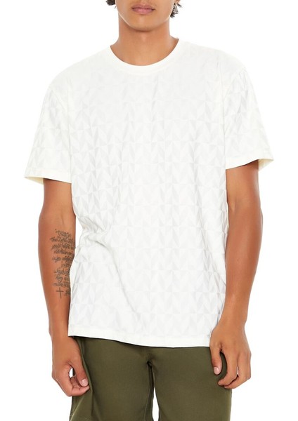 Yuvarlak Yaka Baskılı T-Shirt