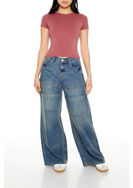 Dikişsiz Crop T-Shirt fırsatları