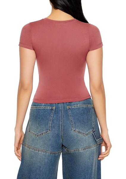 Dikişsiz Crop T-Shirt modelleri