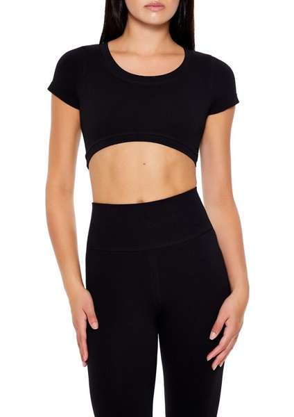 Aktif Dikişsiz Crop T-Shirt modelleri