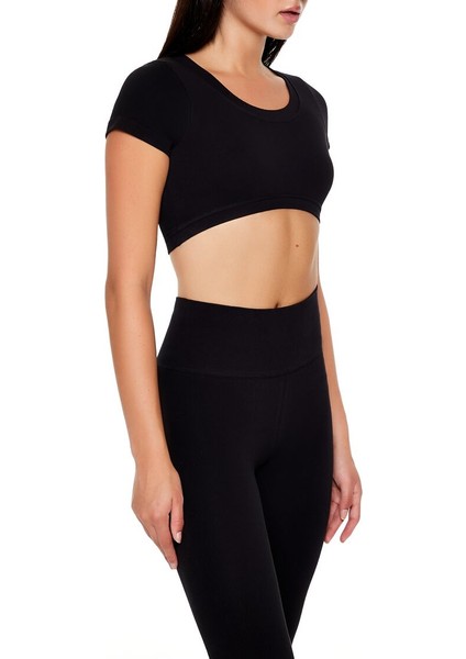 Aktif Dikişsiz Crop T-Shirt indirimleri