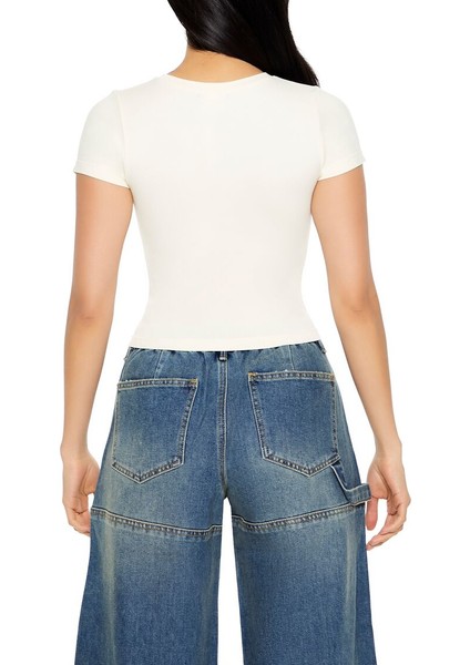 Dikişsiz Crop T-Shirt modelleri