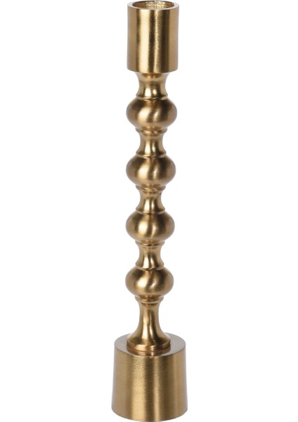 Altın Şamdan Mum Mumluk 23CM Altın