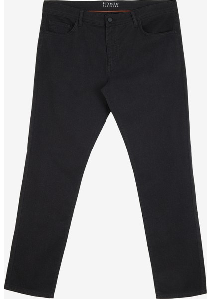 Normal Bel Slim Fit Siyah Erkek Pantolon BBE012510175_PANTOLON 5 Cep Parca B