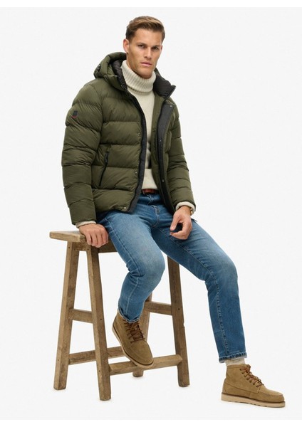 Haki Erkek Mont M5011907AZC3_HOODED Mıcrofıbre Spor