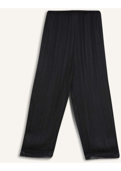 Tül Pijama Takımı Askılı Dantelli Üst Beli Lastikli Uzun Alt-Fall in Love D8684AX24WN modelleri