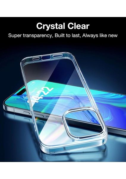 Apple iphone 15 Pro Max Kılıf Clearcase Şeffaf Sert Ince Slim Mika Kılıf Kapak