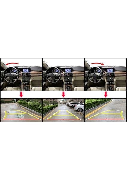 Araba Dikiz Ters Kamera Dinamik Park Kamerası Yörünge Park Hattı ile Toyota Land Cruiser Prado 2010-2014 Için (Yurt Dışından)