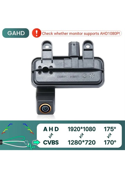 AHD1080P-175DEG Geri Görüş Kamerası Gece Görüşlü Geri Vites Kamerası Benz E Sınıfı E200 E260 E300 E350 E63 W212 C207 W207 (Yurt Dışından)