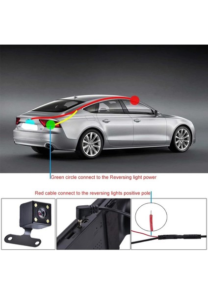 Adet 5 Pin Araç Dikiz Kamera Ters 170 Derece Geniş Açı Kayıt Park Su Geçirmez Gece Görüş Video Kamera (Yurt Dışından) modelleri