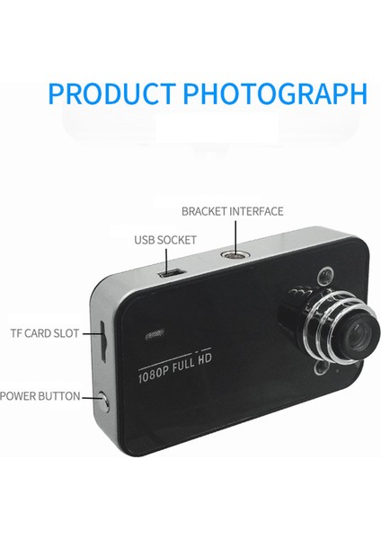 2.2 Inç Araba Dvr'ı Dash Kamera Tam 1080 P Döngü Kayıt Hareket Algılama Sürücü Kaydedici Geniş Açı Gece Görüş Dashcam (Yurt Dışından) modelleri