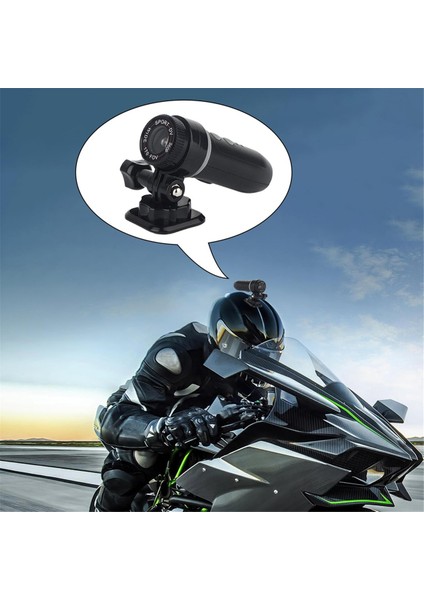 Motosiklet Kamera Kamerası Taşınabilir 960P Çözünürlük Motosiklet Kamerası 170 Derece Geniş Açı Motosiklet Kamerası (Yurt Dışından)