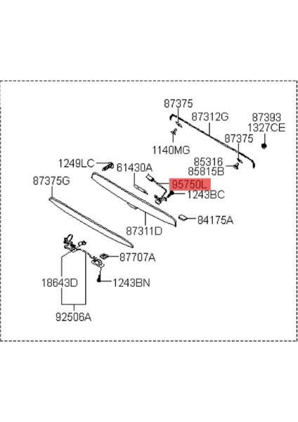 Araba Ters Dikiz Kamera 95750-2B500 Hyundai Santa Fe 2009-2012 Yedekleme Park Yardımı Kamera 95750 2B501 2B502 (Yurt Dışından)