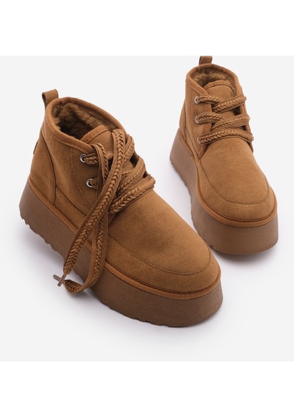 Kadın Kalın Taban İçi Kürklü Günlük Bot Mariva Taba Süet