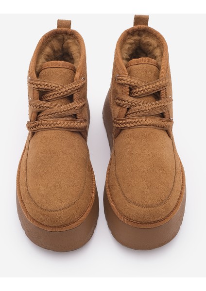 Kadın Kalın Taban İçi Kürklü Günlük Bot Mariva Taba Süet