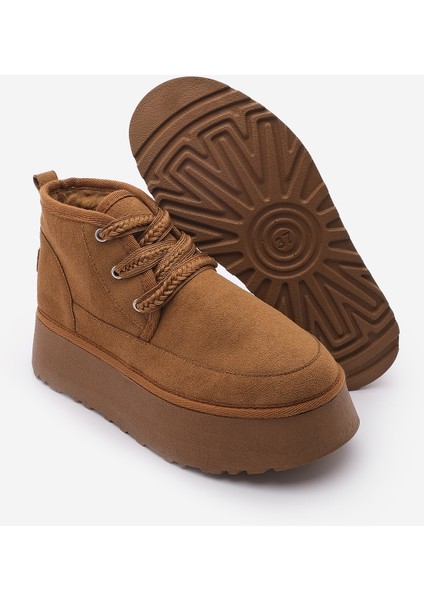 Kadın Kalın Taban İçi Kürklü Günlük Bot Mariva Taba Süet