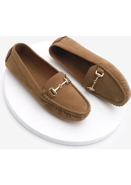 Marjin Kadın Saraç Detaylı Comfort Tokalı Loafer Elos