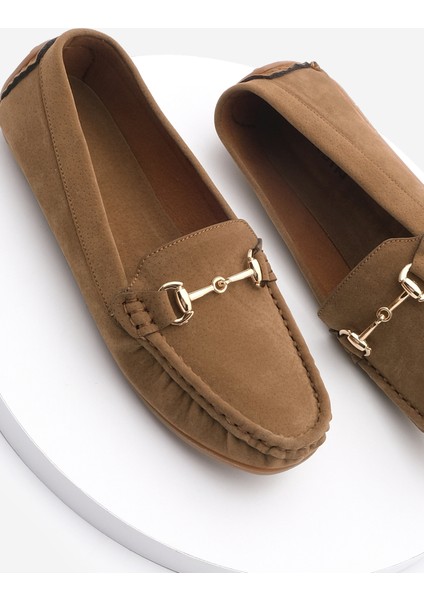 Marjin Kadın Saraç Detaylı Comfort Tokalı Loafer Elos