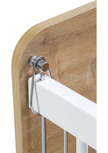 BW1091 - Pratik Sallanır Tekerlekli Anne Yanı Bebek Beşik Ahşap 60x120 modelleri