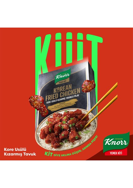 Yemek Kiti Kore Usulü Kızarmış Tavuklu Pilav 34 Kişilik 370 gr x 2