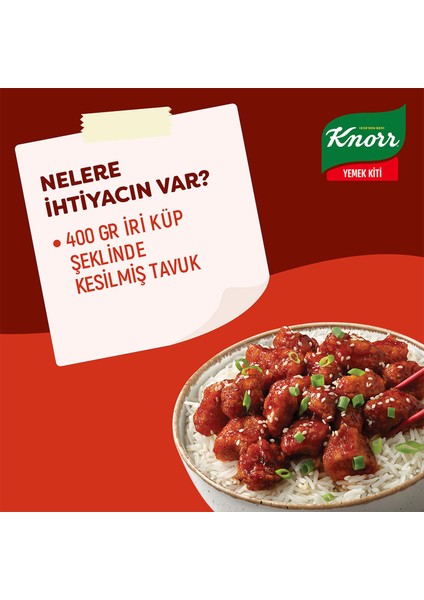 Yemek Kiti Kore Usulü Kızarmış Tavuklu Pilav 34 Kişilik 370 gr x 2