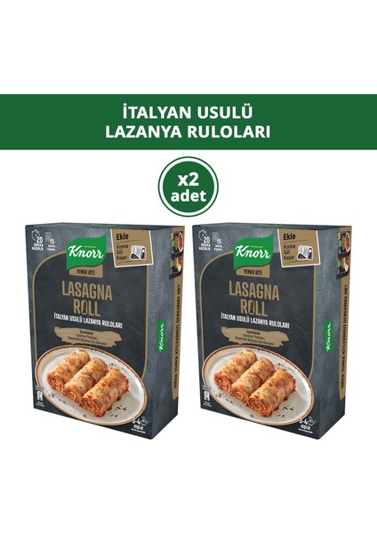 Yemek Kiti Italyan Usulü Lazanya Ruloları 34 Kişilik 180 gr x 2