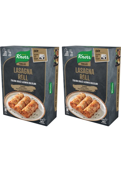 Yemek Kiti Italyan Usulü Lazanya Ruloları 34 Kişilik 180 gr x 2