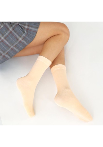 Renkli 5'li Bambu Kadın Soket Çorap Yumuşak ve Nefes Alabilen indirimleri