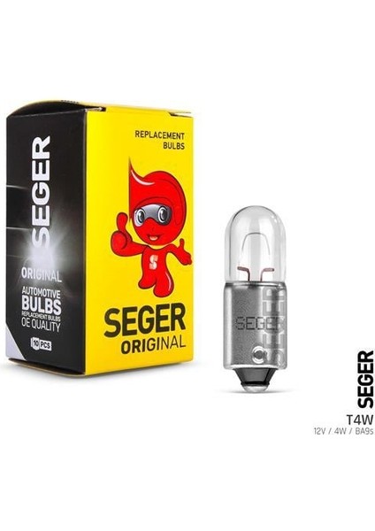 Ampul T4W 12V 4W BA9S 53 Standart Yenileme