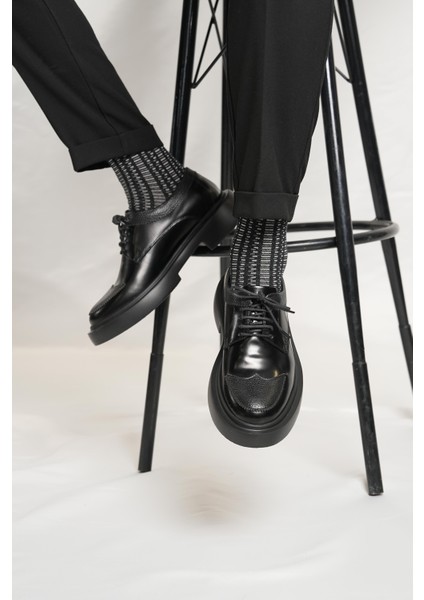 Romeo Model Deri El Yapımı Erkek Siyah Casual Ayakkabı indirimleri