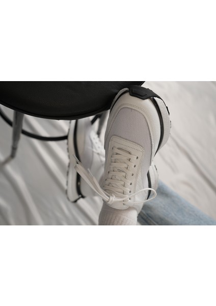 George Model Hakiki Deri El Yapımı Erkek Beyaz Sneaker fırsatları