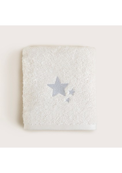 Littlestar Yıldız Banyo Havlusu Ekru