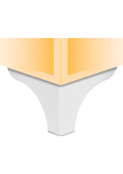 Bellona Rose Berjer Mobilya Kanepe Puf Koltuk Ayağı 9.5 Cm Beyaz Ayakları (4 Adet)